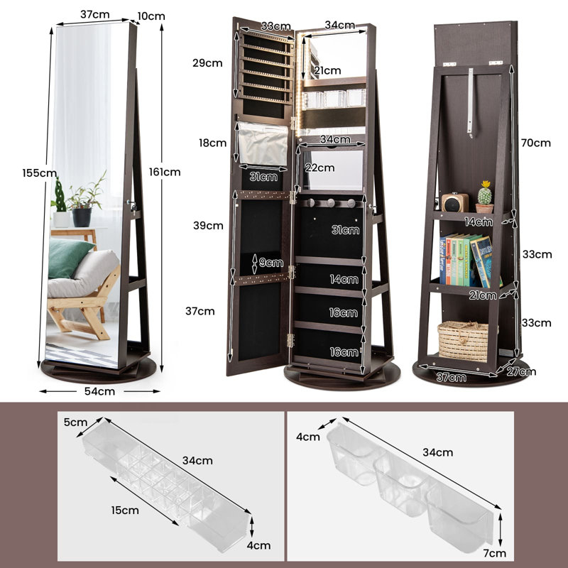 Freestanding Jewelry Armoire