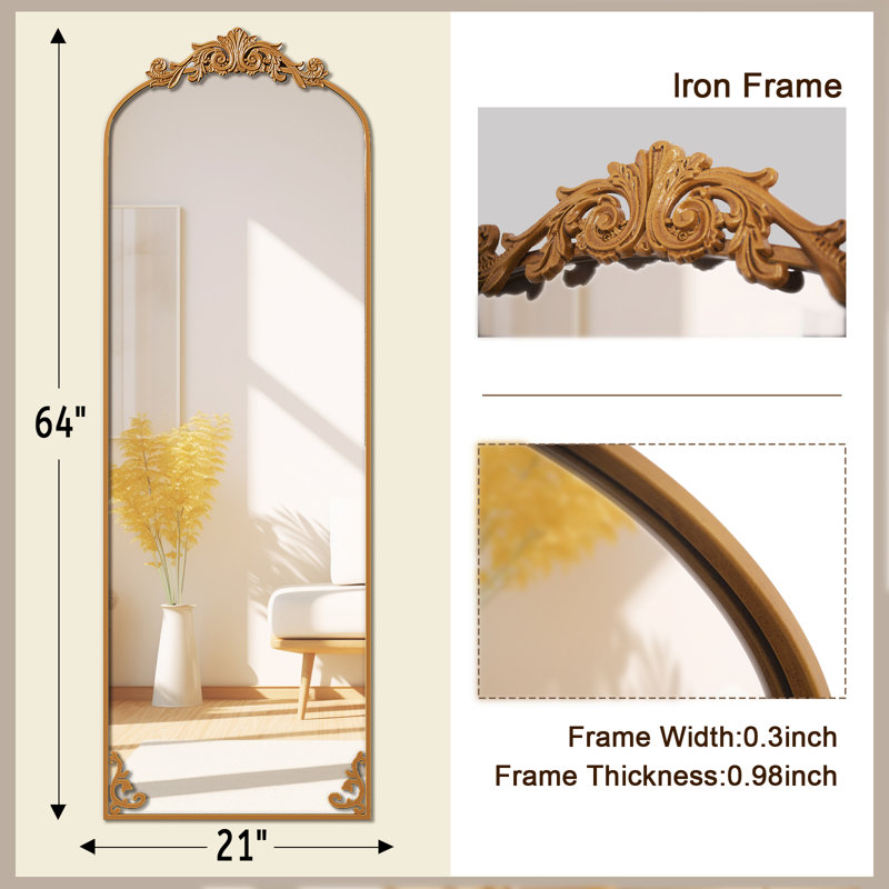 Miroir Kaceton, Brun, 24 po x 70 po