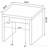 Mango Square Engineered Wood End Table