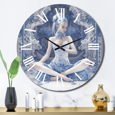 Horloge murale de yoga Yogini