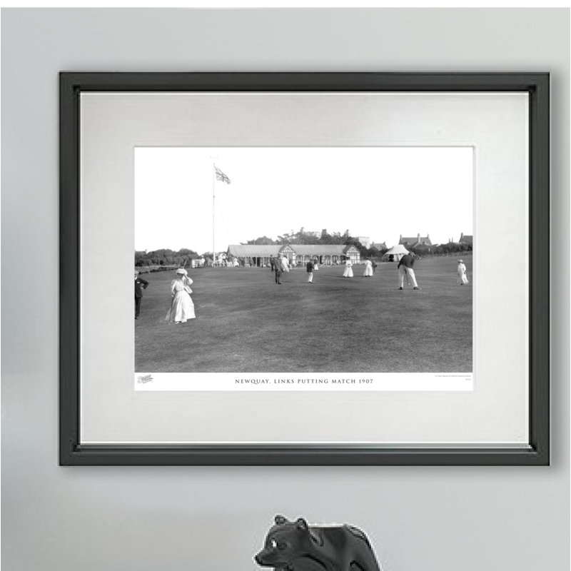 Newquay, Links Putting Match 1907 - Single Picture Frame Print, 45cm H x 60cm W x 2.3cm D