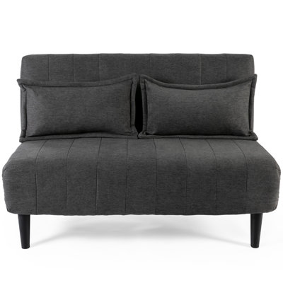 Nari 125.5Cm Linen Armless Sofa Bed