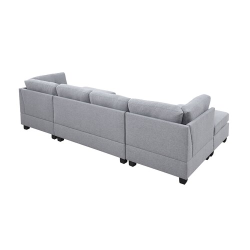 Andover Mills™ Ashwell 5 - Piece Upholstered Sectional & Reviews | Wayfair