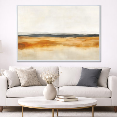 Toile beige superposée, art mural abstrait neutre, superposition de champs abstraits neutres