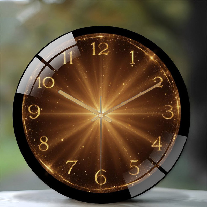 Horloge murale horloge murale en verre 12 po