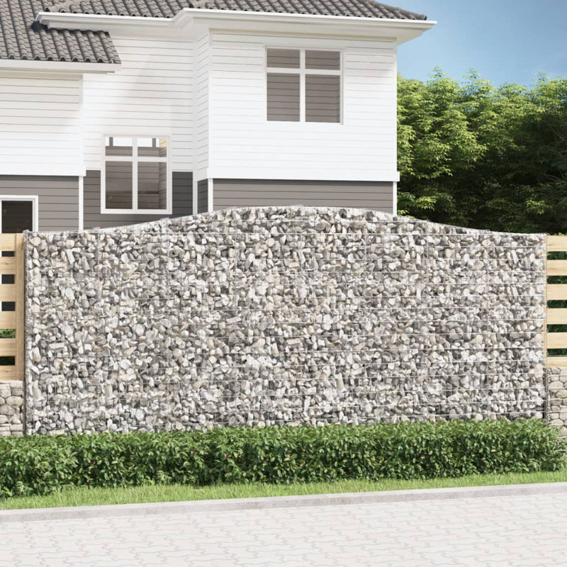 Galvanised Iron Border Fencing, 200cm H x 400cm W x 30cm D
