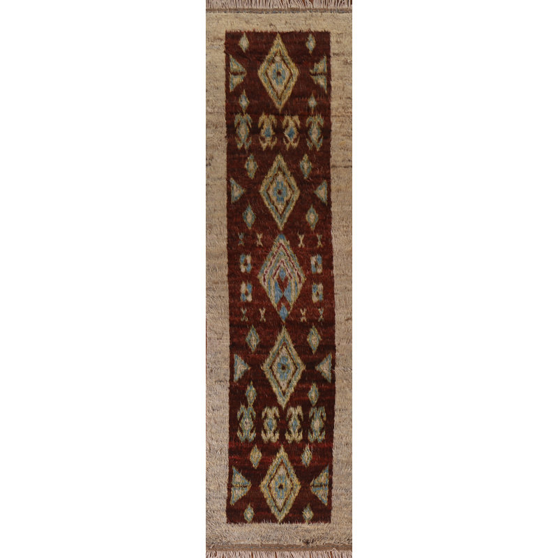 Tapis tribal berbère marocain fait à la main 3 x 12 po