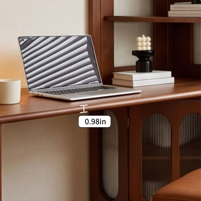 Retro-style practical highly functional desk