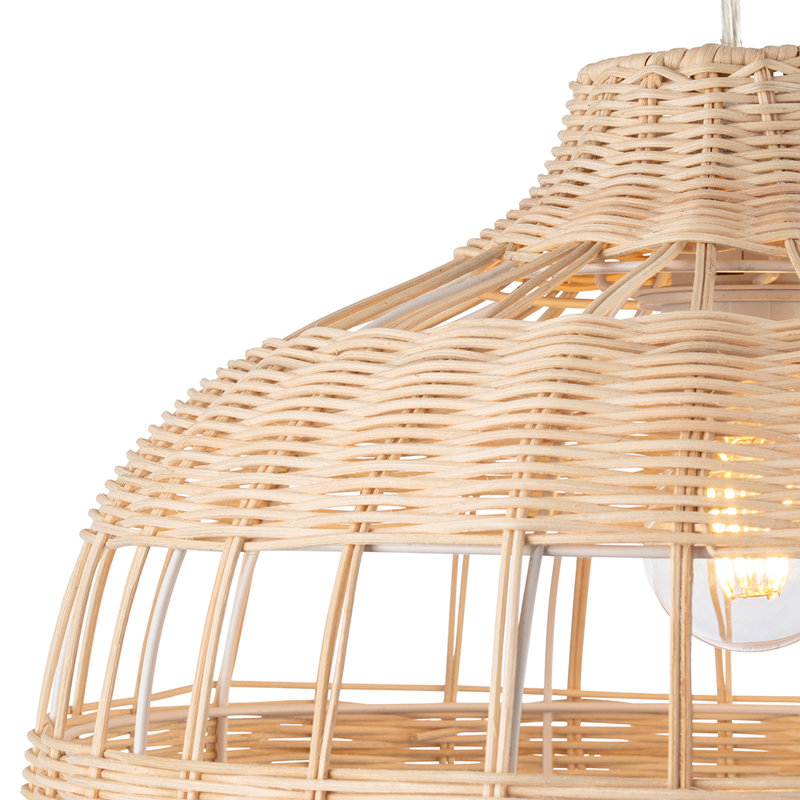 1 - Light Beige Dome Pendant