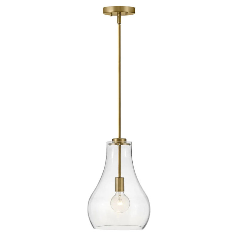 Frankie 1 - Light Single Pendant, Lacquered Brass