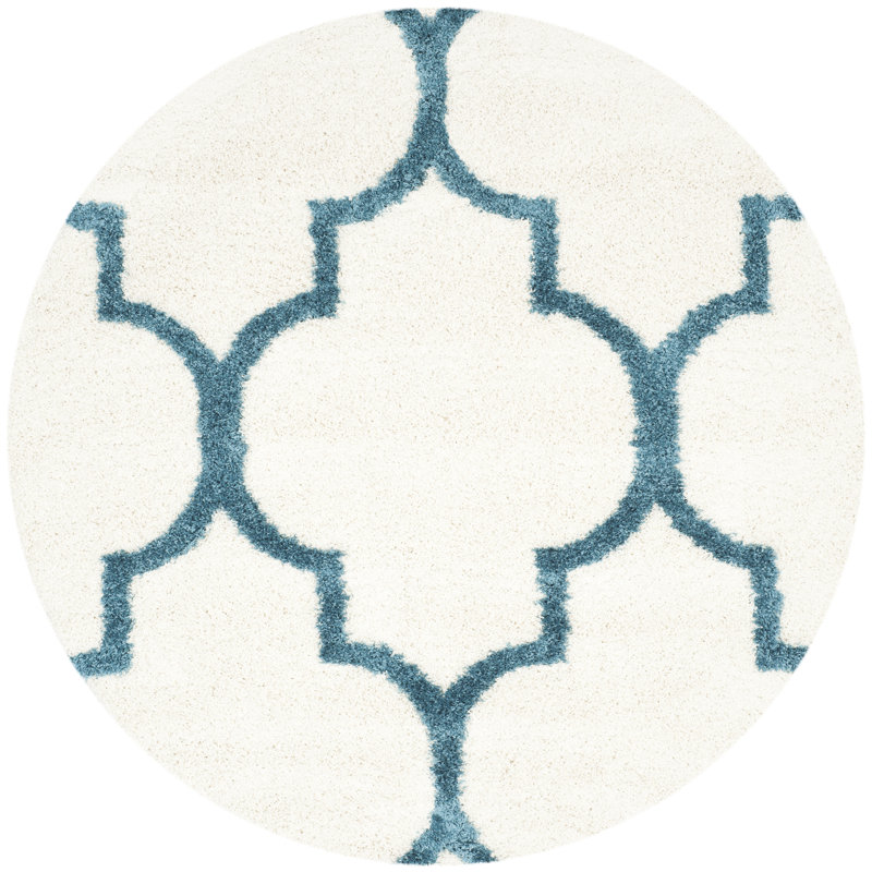 Thorbiorn Performance Geometric Rug, Round 6'7"