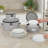 Fabric Dinnerware Storage Set with Felt Dividers Included