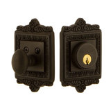 Nostalgic Warehouse Egg & Dart Plate Single Cylinder Deadbolt