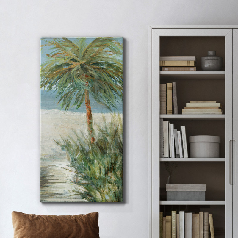 «Beach Walk II», reproduction d'art sur toile tendue, H 40 po x l 20 po x P 1,5 po