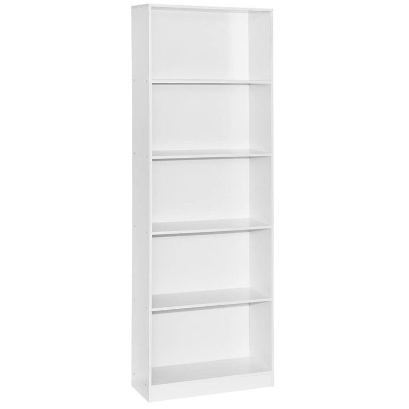 Heddwyn 175cm H x 60cm W Standard Bookcase, White
