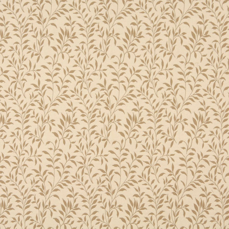 Tissu floral matelassé, Beige