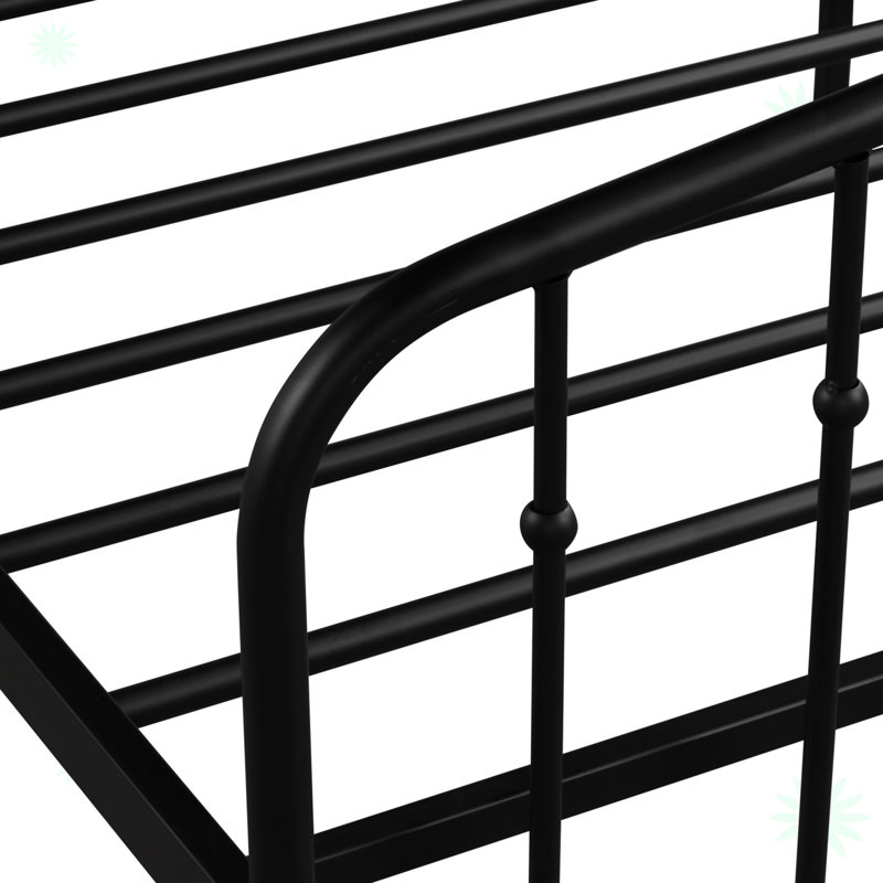 Lit plateforme Bashaw, Simple, Noir
