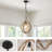 12.62" 1 - Light Lantern Geometric Chandelier
