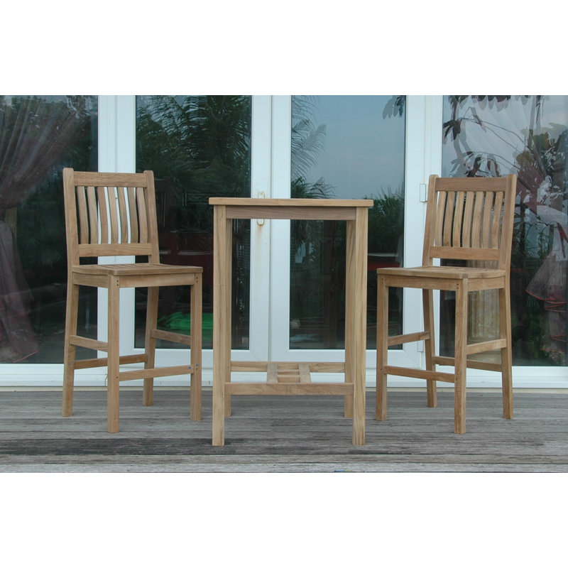 Avalon 3 Piece Bar Height Dining Set