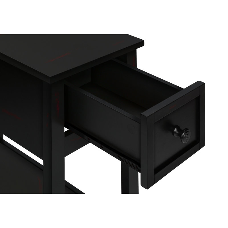 Table d'appoint, Plateau noir / base noire