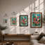 Tokyo Calla Lilies Botanical - Framed Print-408984654-408984652