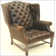 Leather Wingback Chair