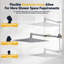 All Metal Rain Shower Head with Handheld Combo Adjustable Extension Arm-93547337