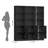 2-piece Set White & Black 70.1"h X 63"w Triple 5-tier Storage Bookcase With 3-tier Open Shelves & 3 Double-door Cabinets | Tall Bookcase With Doors For Home & Office-2003325297