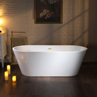 67'' x 31.5'' Soaking Acrylic Bathtub