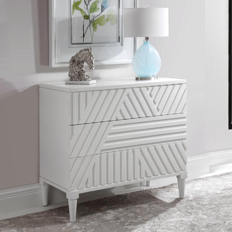 Bayli Accent Chest, White