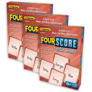 Four Score Card Game Sight Words (Set of 3)