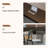 Black + Gray Rectangular Solid Wood + Acrylic with 6 drawers desk-118734286-118734284