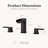 Waterfall 8 In. Widespread Double-Handle Bathroom Faucet-107559458