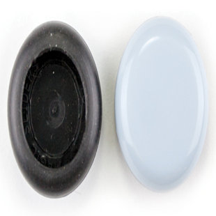 Magic Sliders 2.38 in. Adhesive Polymer Sliding Discs in Gray 4 Pack (Set of 4)