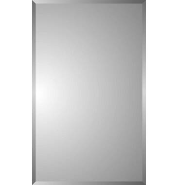 Ebern Designs Lablanc 16'' W 26'' H Recessed Frameless Medicine Cabinet  with Mirror and 6 Adjustable Shelves & Reviews