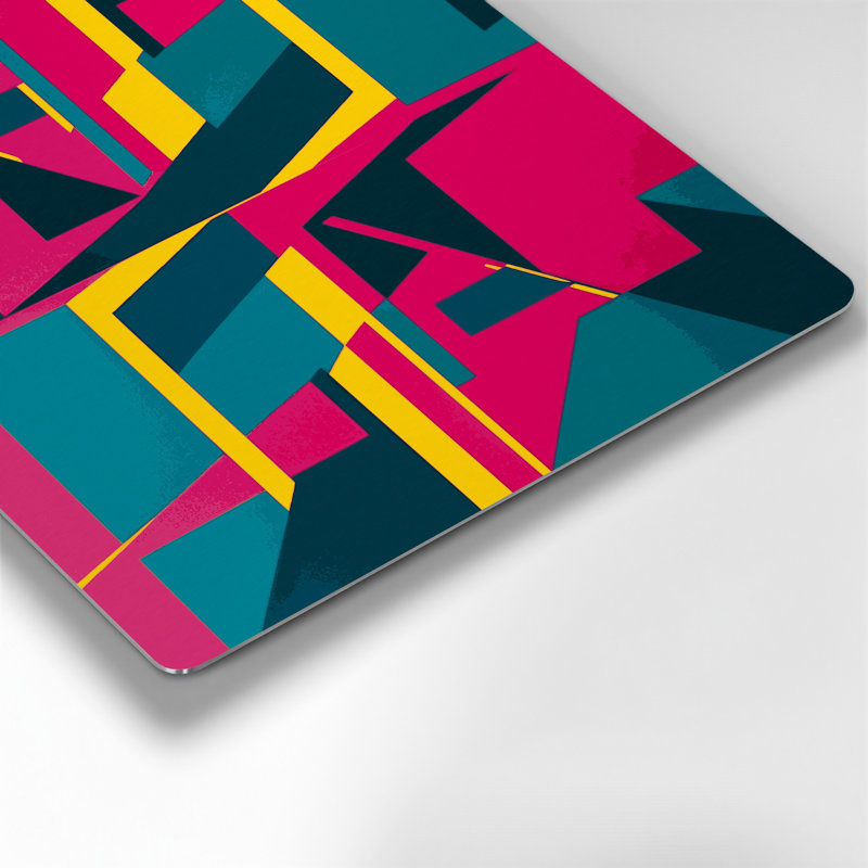 Art mural en métal Hard Edge 85, H 16 po x l 16 po