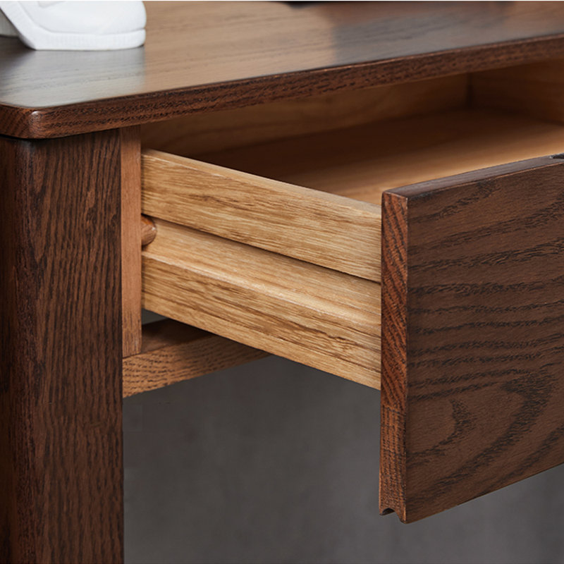 Solid wood desk, 29.92" H x 55.12" W x 23.62" D