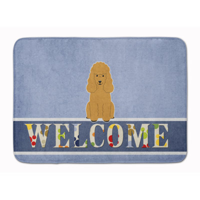 Tapis de bain Poodle Welcome