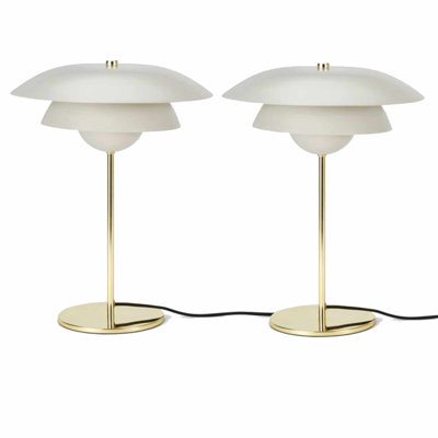 Dothen 44cm Brass Table Lamp Set