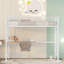 Lit mezzanine simple en métal avec bureau et grille en métal, parfait pour une utilisation compacte et multifonctionnelle dans les petites pièces-353906971