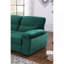 Canapé-lit modulaire réversible 97,5 po en velours vert-540788337