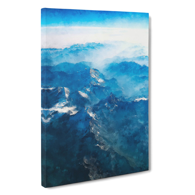 Mountain Tops In Switzerland - Wrapped Canvas, 60cm H x 40cm W x 3cm D
