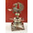 Handmade 14-Inch Southern Peacock Lamp in Brass – Seven-Wick Hoysala Style Diya, Majestic Hindu Ritual & Decorative Lighting