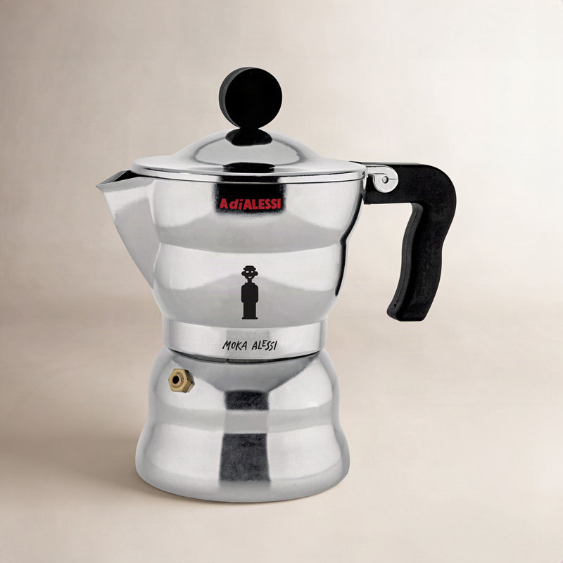 Moka Alessi Espresso Coffee Maker, 1 Cup
