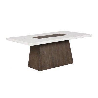 70.4" W Contemporary Dining Table, Dark Walnut