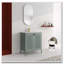 Meuble-lavabo autoportant de 30 po avec lavabo en céramique et acier laminé à froid