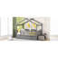 Lit en bois avec couchette-545354609