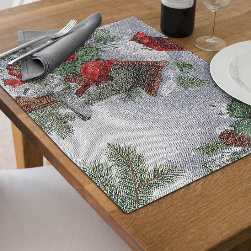 Napperon Tapisserie 13 "x 18" Cardinal
