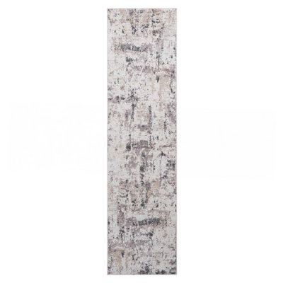 Cream / Brown / Abstract Area Rug