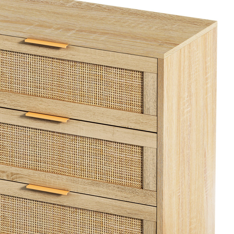 Storage Cabinet, Natural, 29.53" H x 59.06" W x 15.75" D
